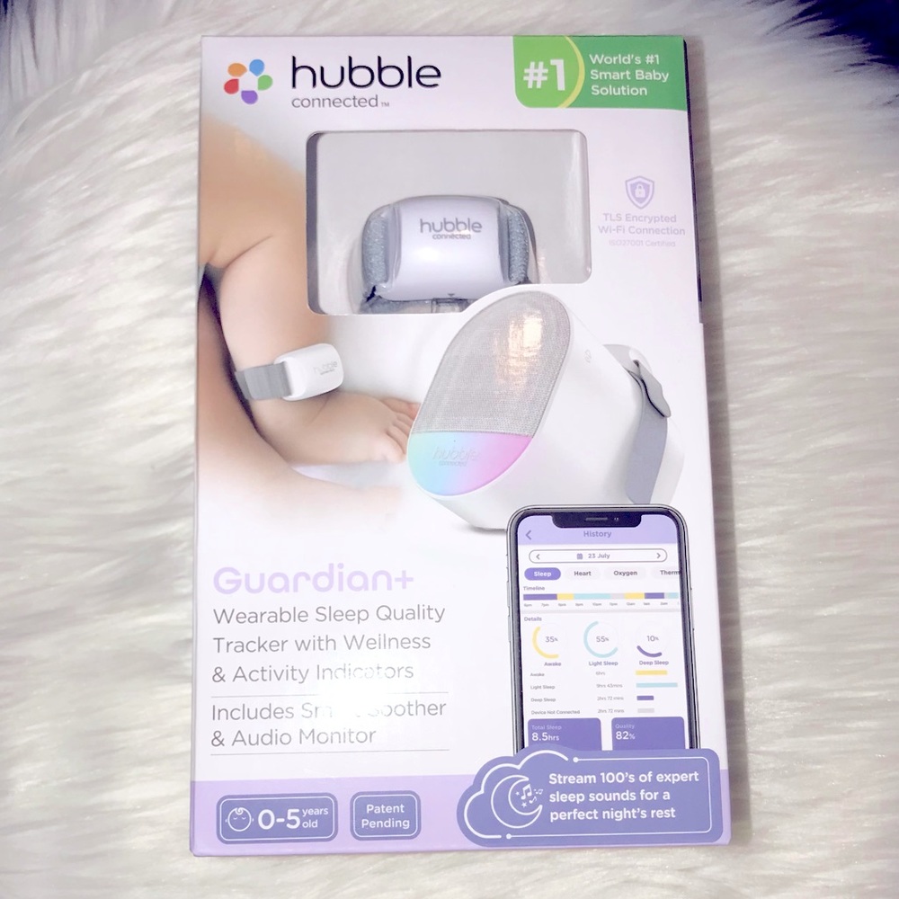Hubble Guardian+Wearable Sleep Quality Tracker W/Wellness & Activity Indicators